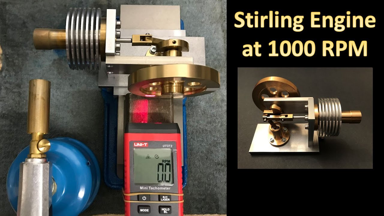 High Speed Stirling Engine at 1000 RPM