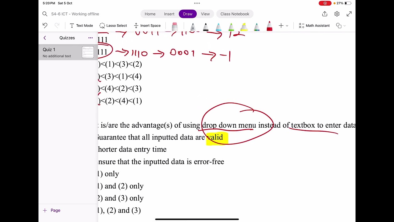 2427 S4 ICT Quiz 1