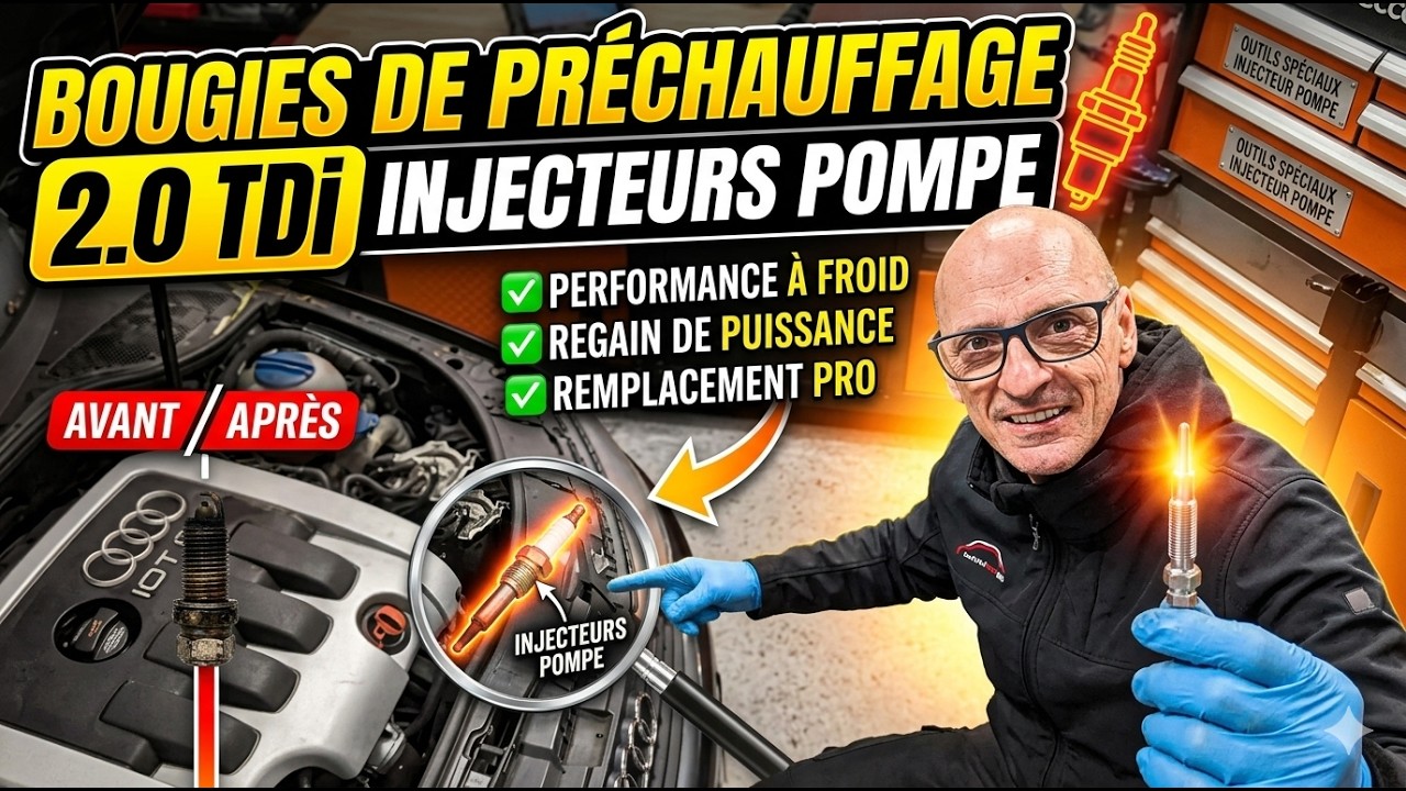 Bougies de préchauffage sur 2.0 TDi injecteurs pompe, je vous explique tout