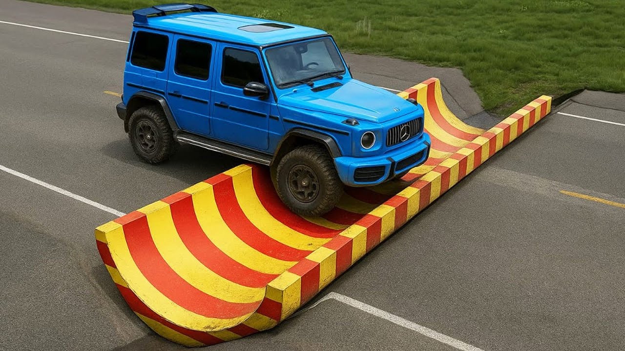 Cars vs Inverted Speed Bumps Challenge #2 in BeamNG Drive!