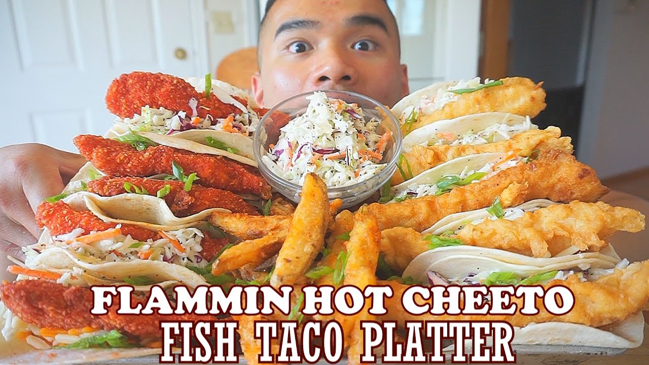 FLAMMIN HOT CHEETO'S  FISH TACO PLATTER | DIY