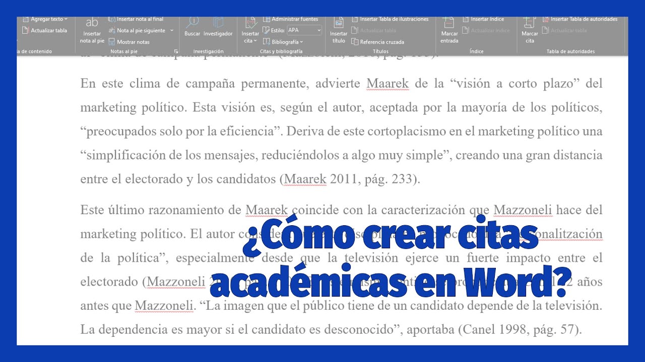 📚 ¿Cómo citar en formato APA en Word?