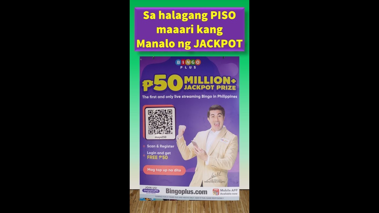BINGOPLUS JACKPOT PRIZE plus FREE MAYA CARD with 60 PESOS CASH FOR NEW REGISTRATION (MAYA) 