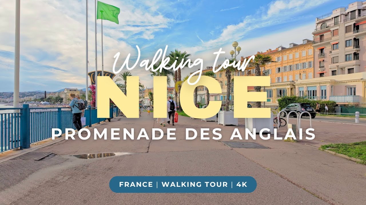 Nice, France Walking Tour 🇫🇷  4K | Promenade des Anglais (French Riviera Seafront) | September 2025