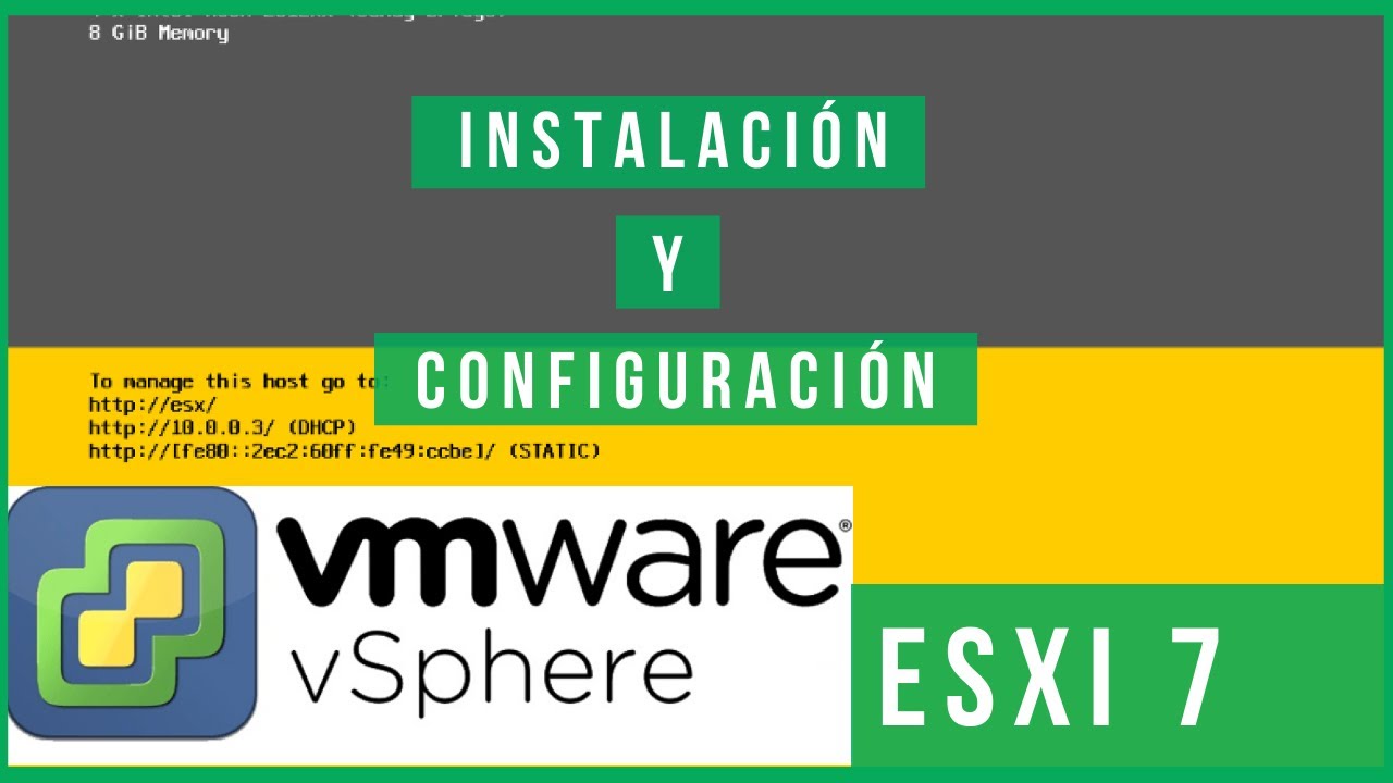 ✅ Como instalar y configurar ESXi 7 - VMware vSphere👈🏻