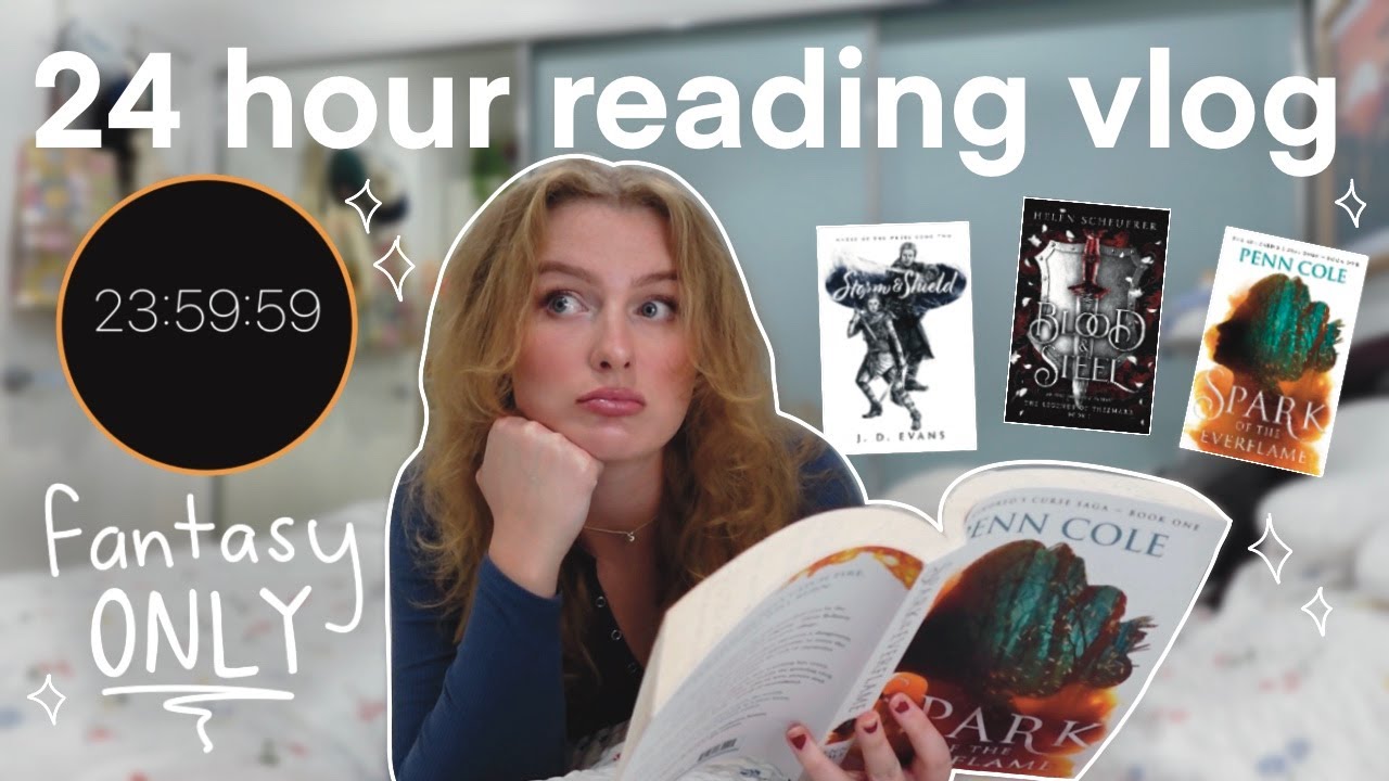 reading only fantasy books for 24 hours... ⏰📖🐉 24 HOUR READING VLOG