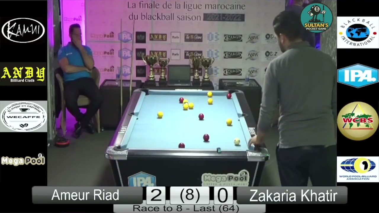 🌟 BLACKBALL SHOWDOWN! Ameur Riad vs Zakaria Khatir - 8-Ball Masterclass!