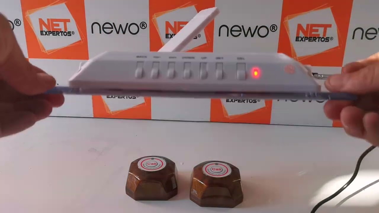Video Tutorial Timbre inalámbrico localizador mesas servicios CS-01