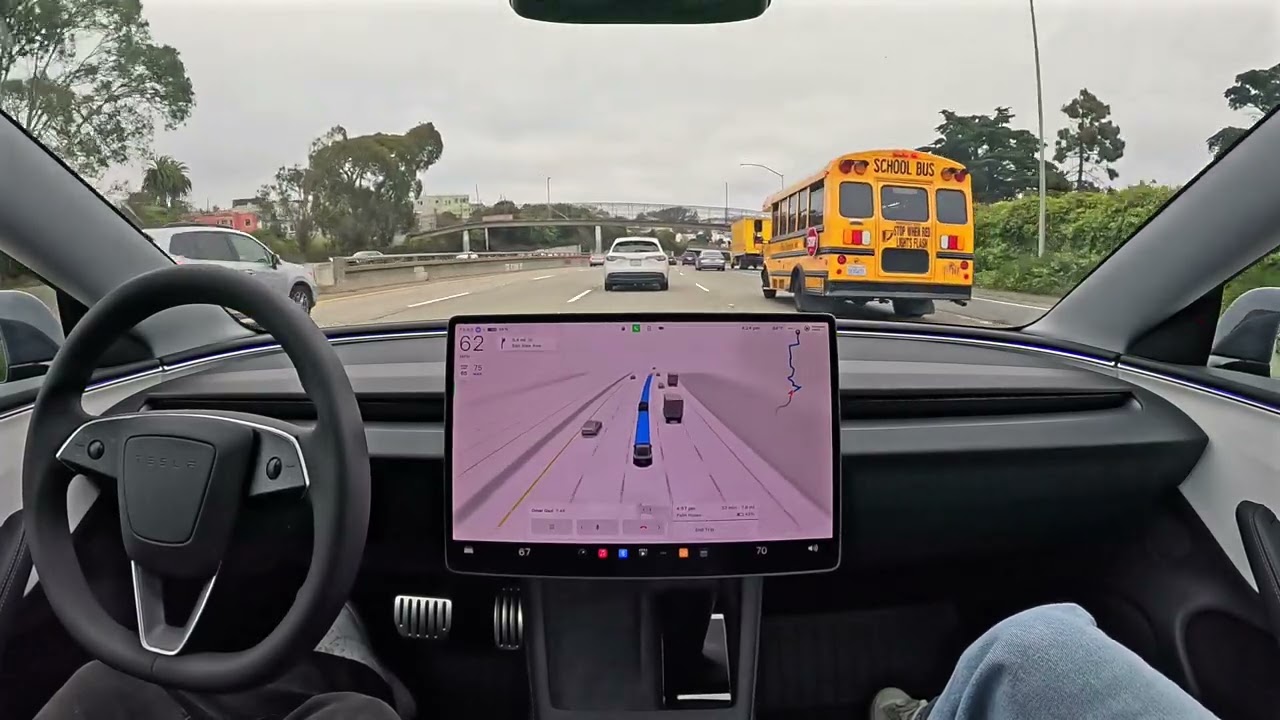 Raw 1x: Tesla Colma to San Francisco on FSD 12.5.3 with Zero Interventions