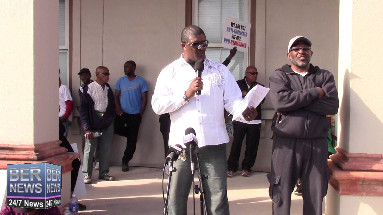 Mark Anderson At Bermuda Parliament Grounds, March 11 2016