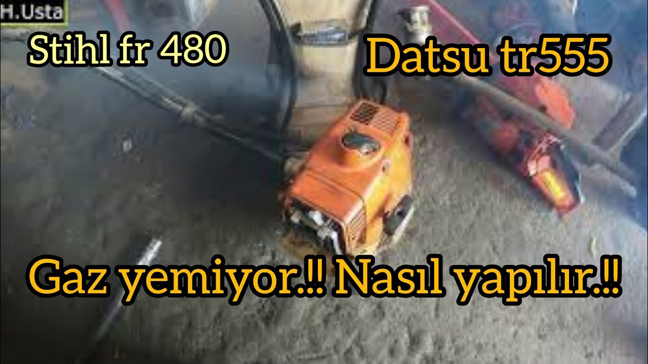 STİHL FR 480 / DATSU TR555 /Motorlu Tırpan Gaz Yemiyor / Nasıl Yapılır.