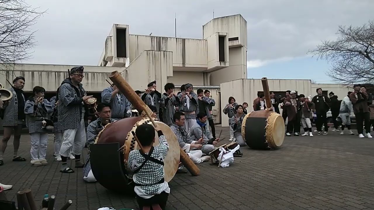🎵砂切〜早馬鹿／上出羽囃子連　匝瑳二十歳の集い祝賀みこし　Ｒ08(2026)/01/11　あんりゃあどした　神輿　下座　