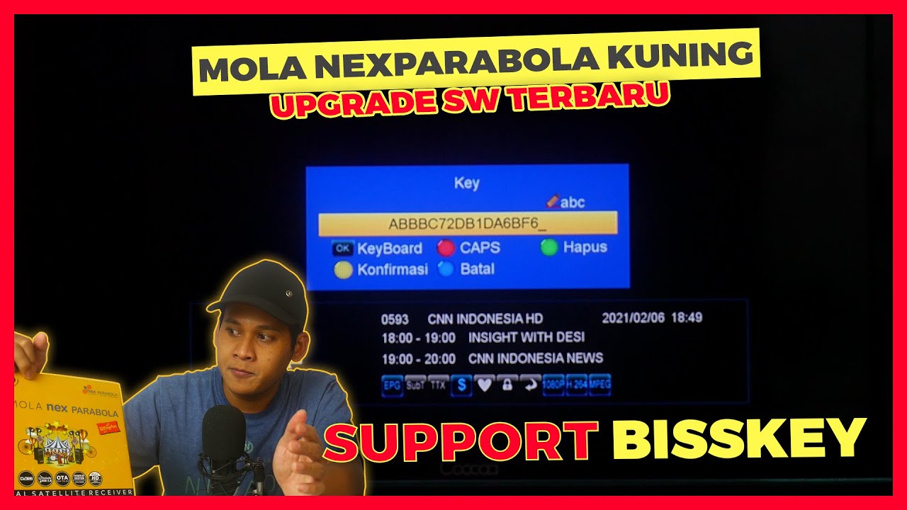 Receiver Mola Nex Parabola Kuning Sudah BISA BISSKEY? Ini Cara UPGRADE Software Via USB Terbaru 2021