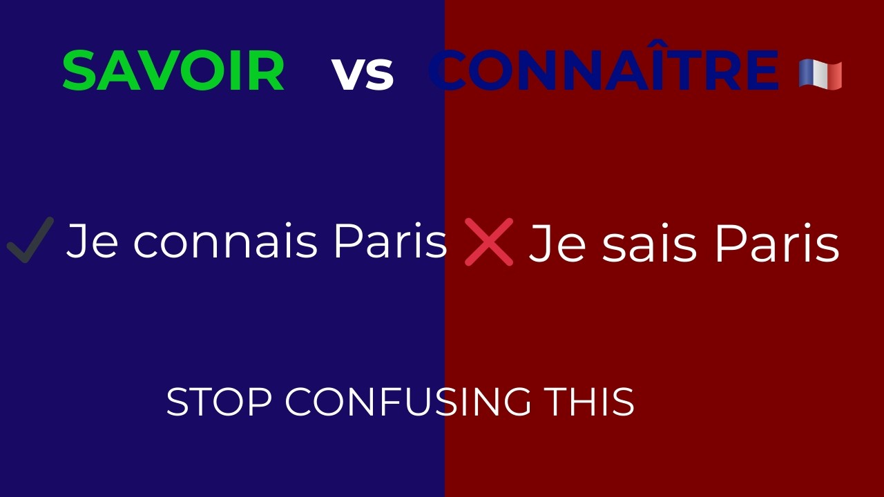 Savoir vs Connaître in French 🇫🇷 (Master the Difference Once and for All) #RelisAcademy