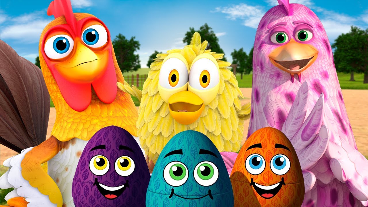 Surprise Eggs with Farm Songs - Birds | Let's Play - Videos For Kids