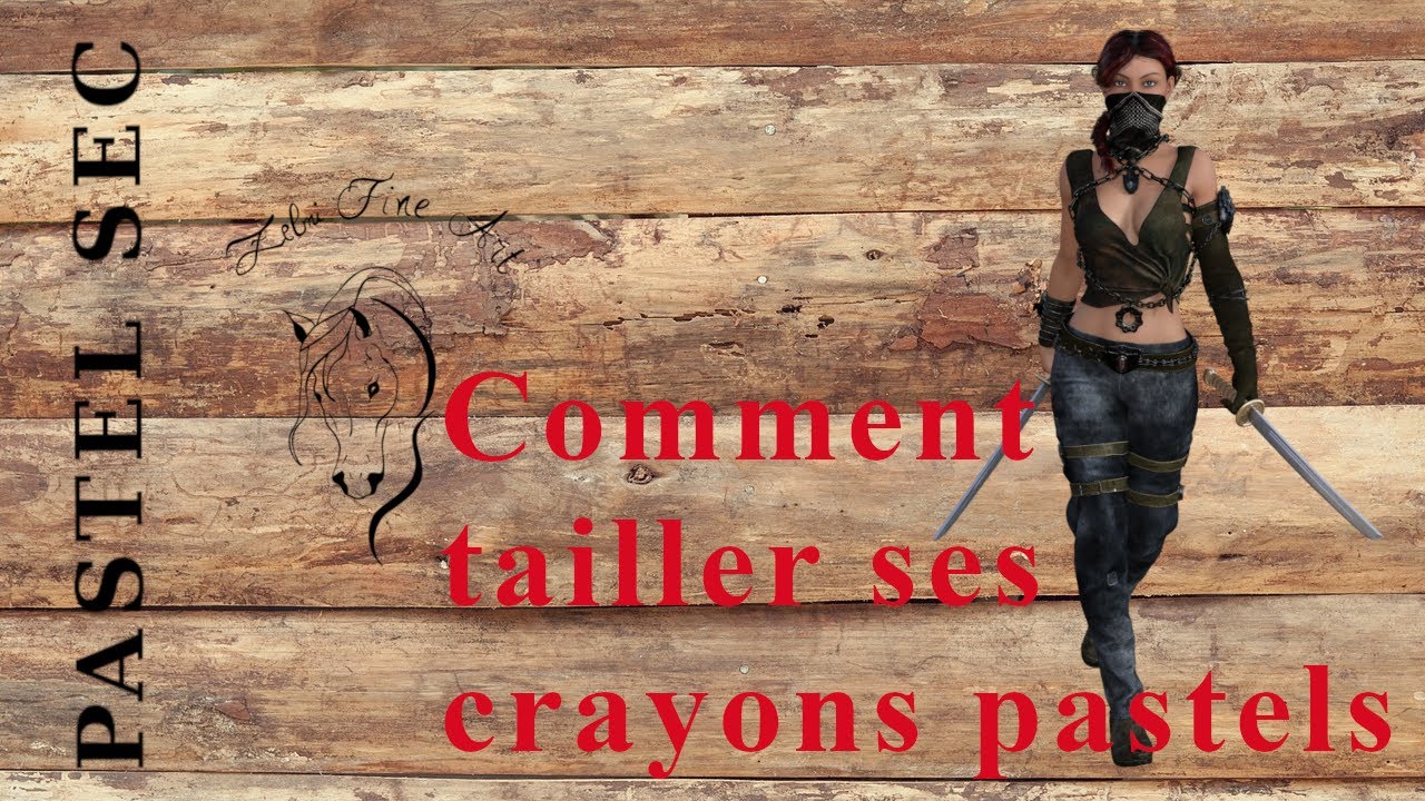 Comment tailler ses crayons pastels secs