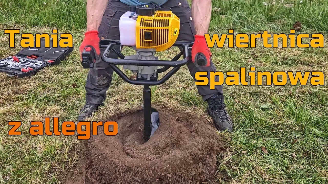 Prezentacja i Test Wiertnicy Spalinowej Kaltmann K-WS520 z wiertłem 20CM