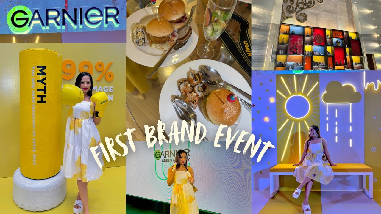 Garnier sunscreen launch event💛 VLOG | my first beauty brand event🧿