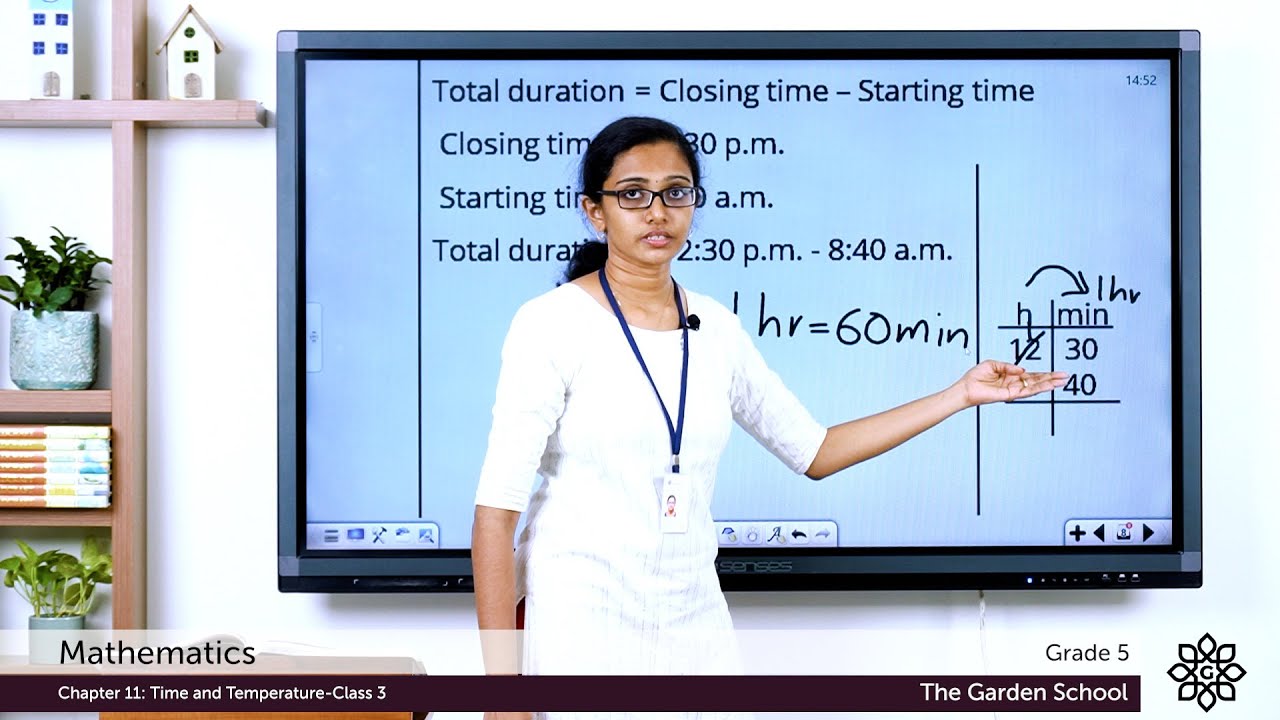 Grade 5 Mathematics Chapter 11 Class 3 Finding time duration, calculating the number of hours