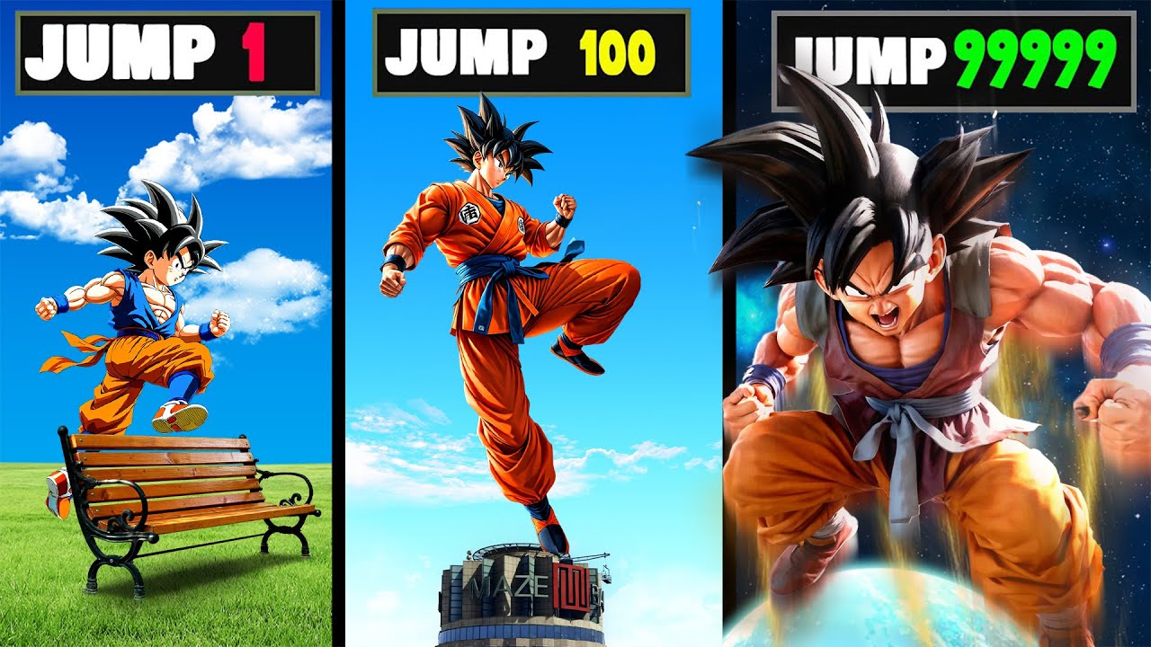 Every GOKU Jumps MULTIPLIES In GTA 5