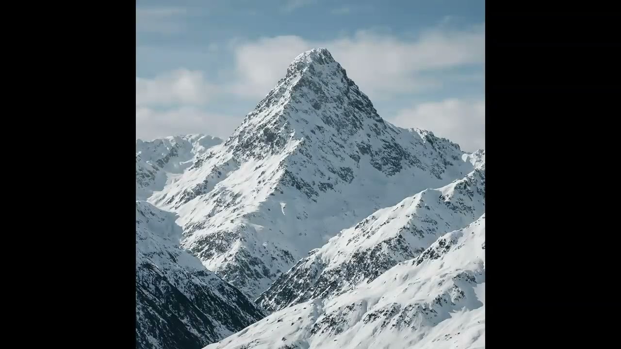 Snowy mountain ambience music no ads