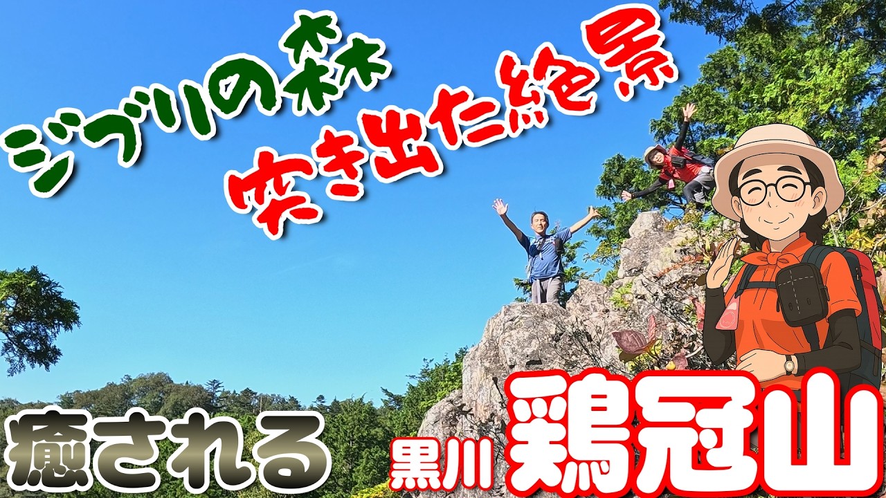 癒される名山　「ジブリの苔森と突き出た絶景｜黒川鶏冠山を柳沢峠から歩く【夫婦登山】