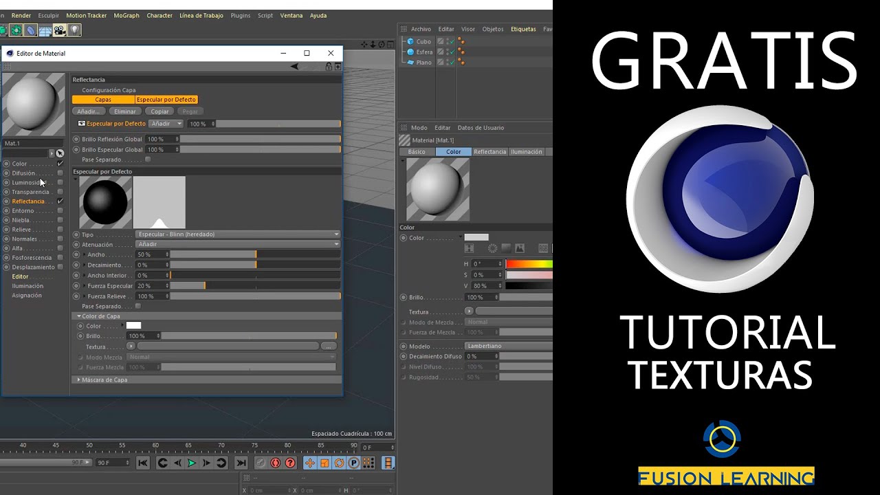 Curso Básico de Cinema 4D R19 - Texturas