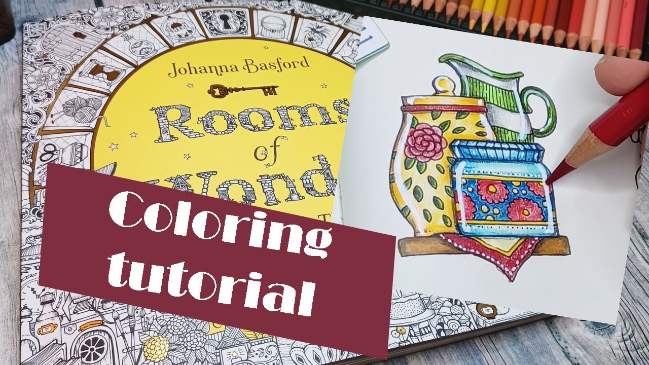 Coloring Rooms of Wonder by Johanna Basford with Polychromos #9