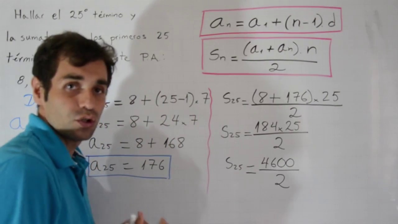 Progresiones Aritm&eacute;ticas - Series y sucesiones - Matem&aacute;ticas | ucvmiguel