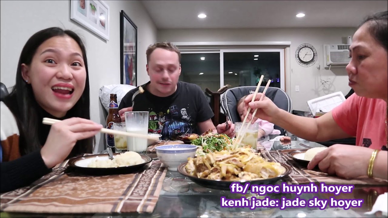 Vlog 382 ll Ăn Cơm Gà Ăn Mừng Ngọc Thi Đậu Quốc Tịch Mỹ YEAHHHH