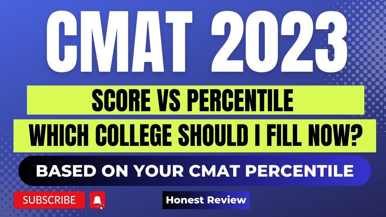 CMAT 2023 Score vs Percentile I Which Colleges Should I fill Now Based on Score I cutoffs I Fees