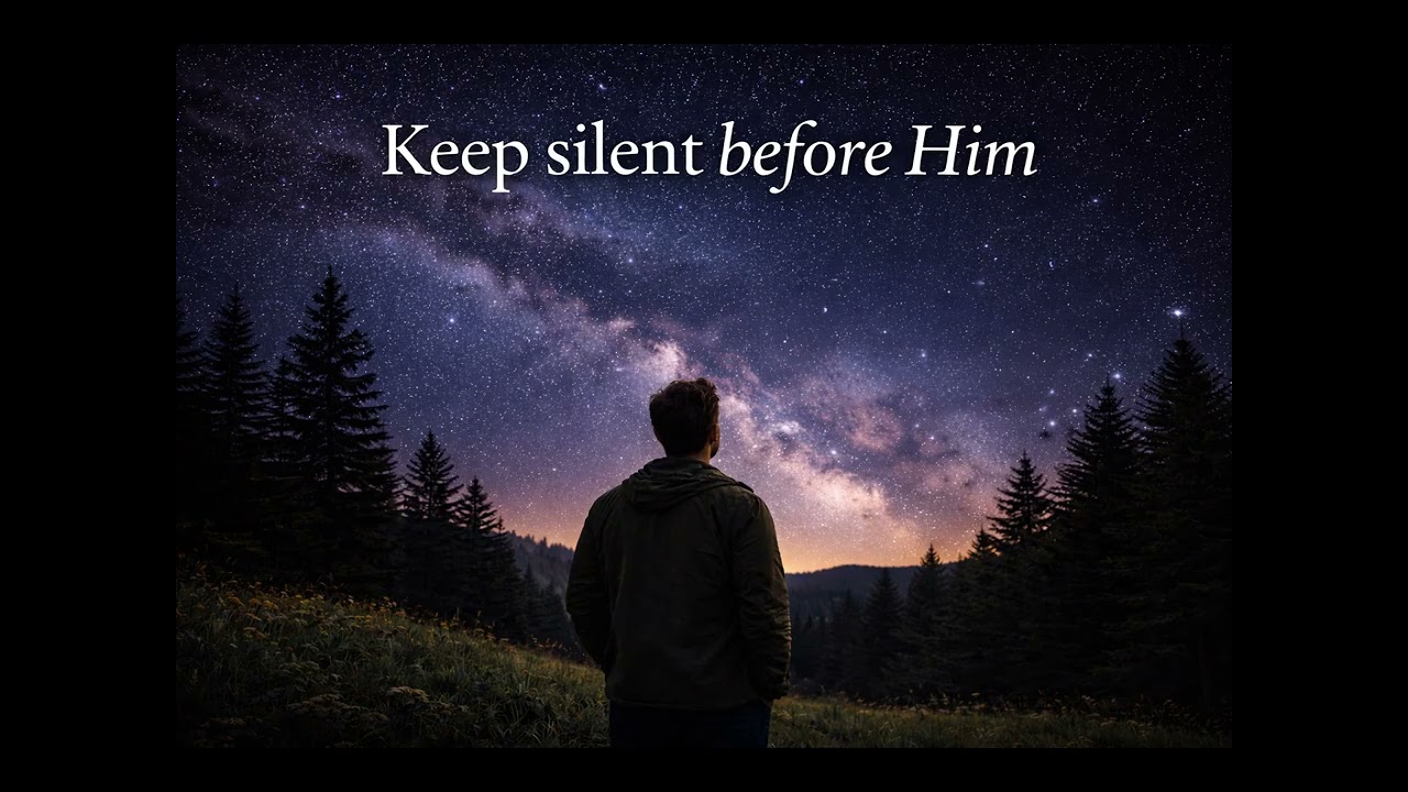 Keep silent before Him