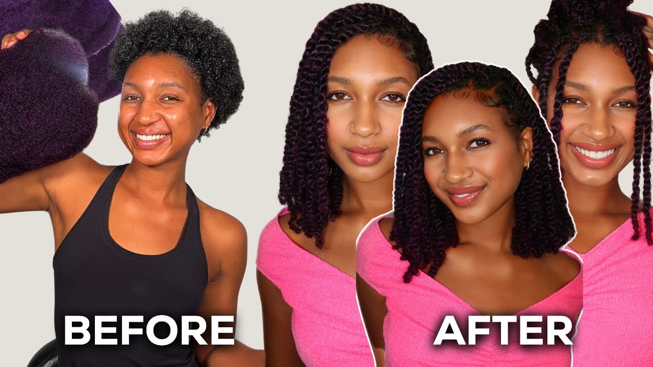 KINKY HAIR MATCHES MY TEXTURE | these twists were easy & quick to do
