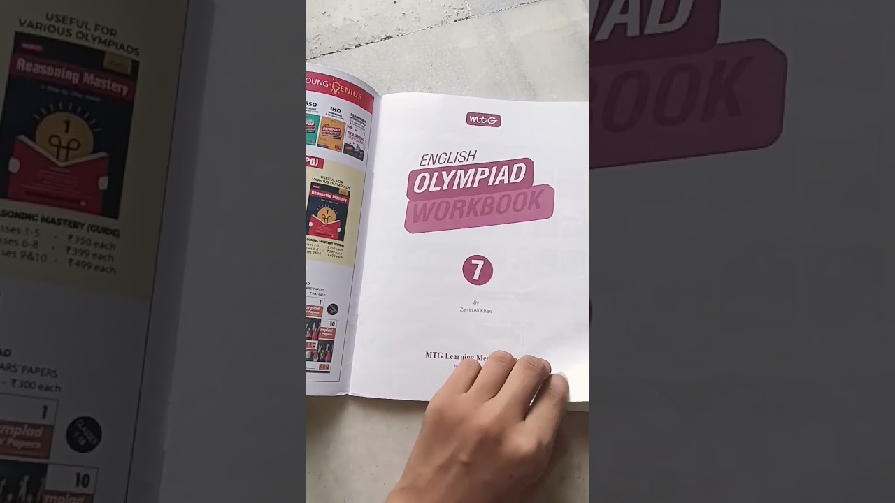 English Olympiad workbook (IEO) class 7 🥰😇