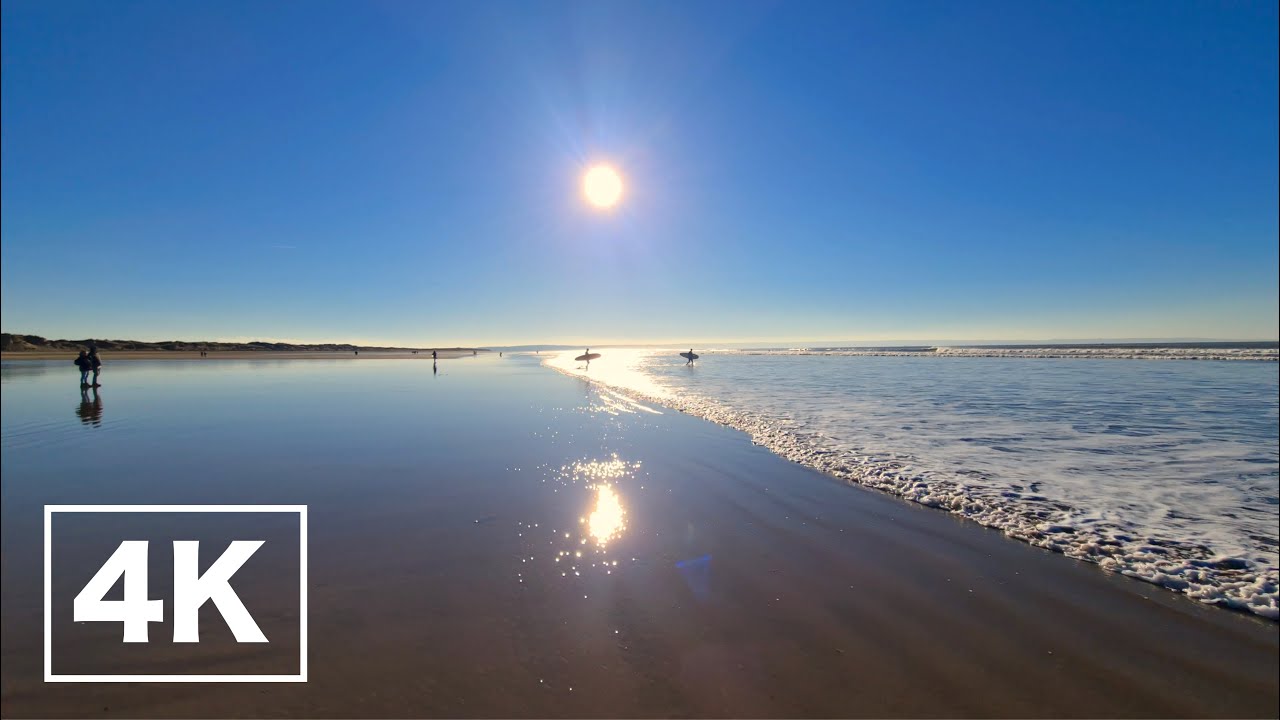 4K Nature Walk, Saunton Sands, Devon, UK, Virtual Tour with Natural Sounds