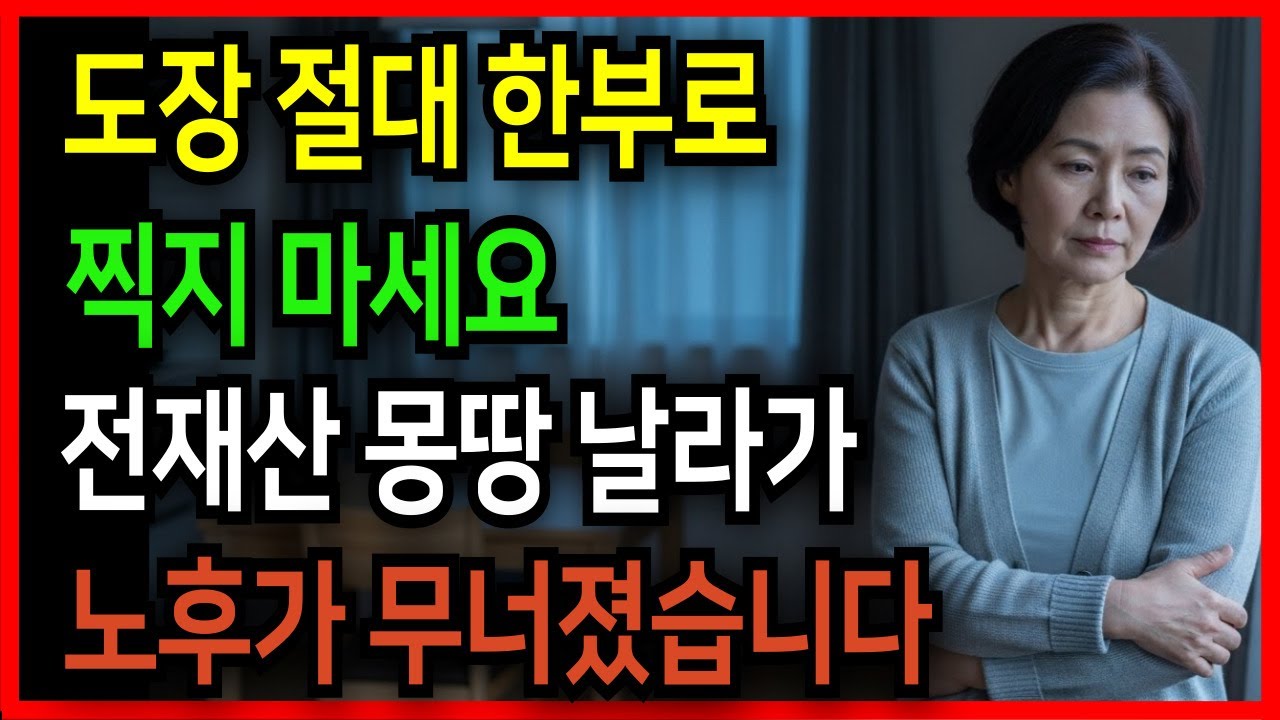 [노후자금사연]  친구 믿고 보증 한 번 섰다가 전재산 몽땅 집까지 날려버린 60대 여성의 눈물 고백 | 노후자금 | 노후의지혜 | 시니어사연 | 오디오북 |