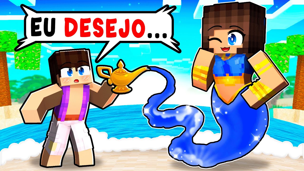 Miika VIROU a GÊNIA da LÂMPADA no Minecraft ◂Miika▸