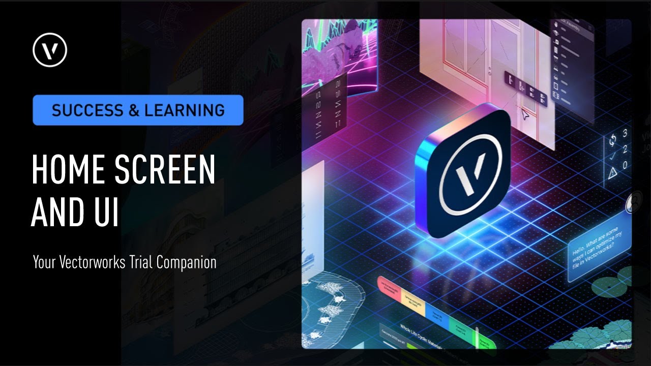 The Home Screen and User Interface: Starting Your Vectorworks Trial