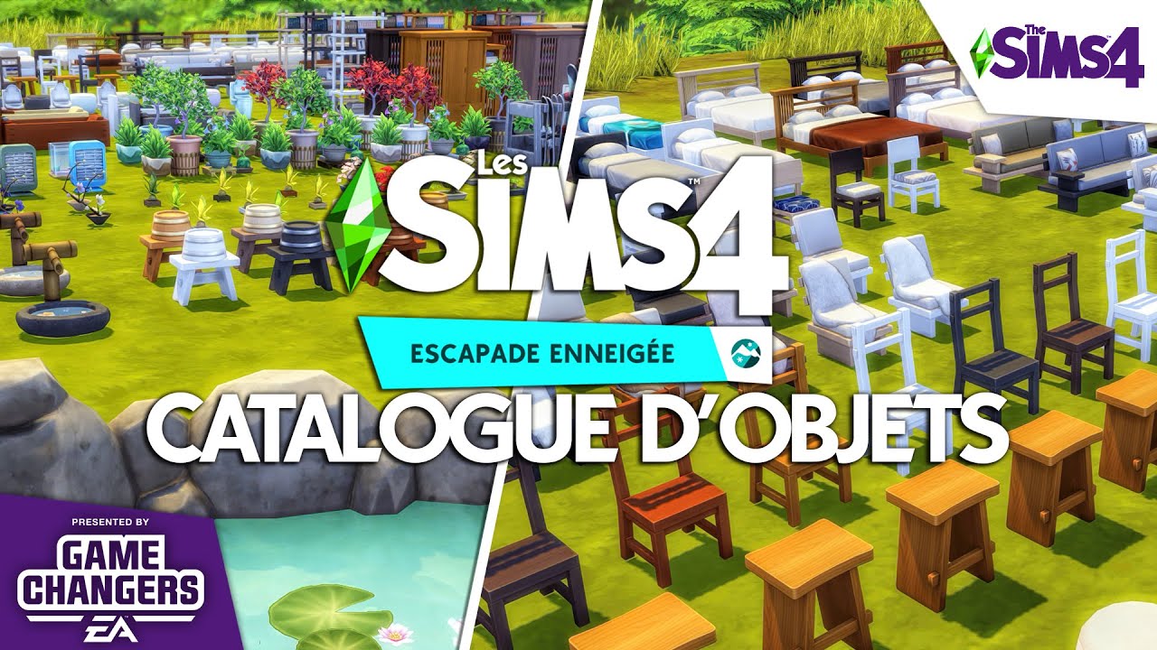 ESCAPADE ENNEIGÉE ⛩️ CATALOGUE D'OBJETS | LES SIMS 4