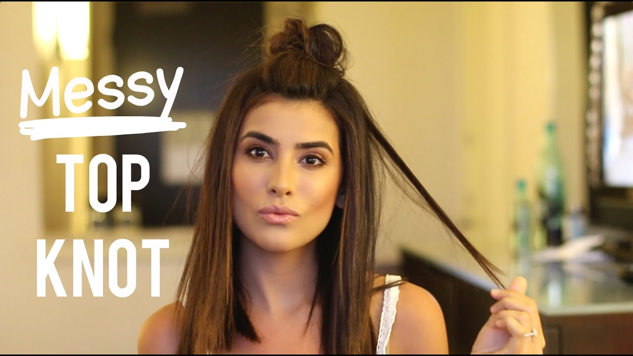 The Perfect Messy Top Knot Hair Tutorial