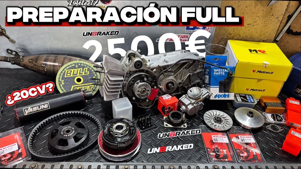 Así PREPARAMOS un motor de 2500€ para la DERBI VARIANT | ¿20CV?