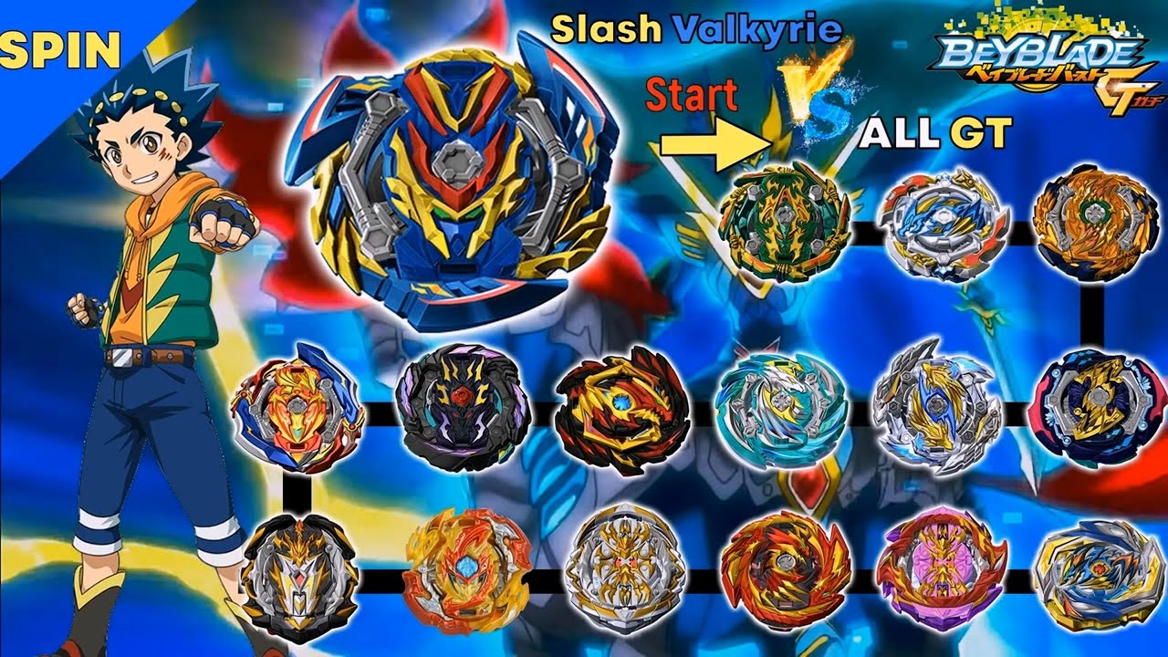 【Slash Valkyrie VS ALL Beyblade Burst GT marathon】 Beyblade Burst GT Beyblade Burst Shinken Slash...