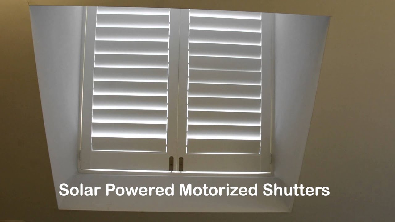 Solar Powered Motorized Shutters - Toronto Blinds Master