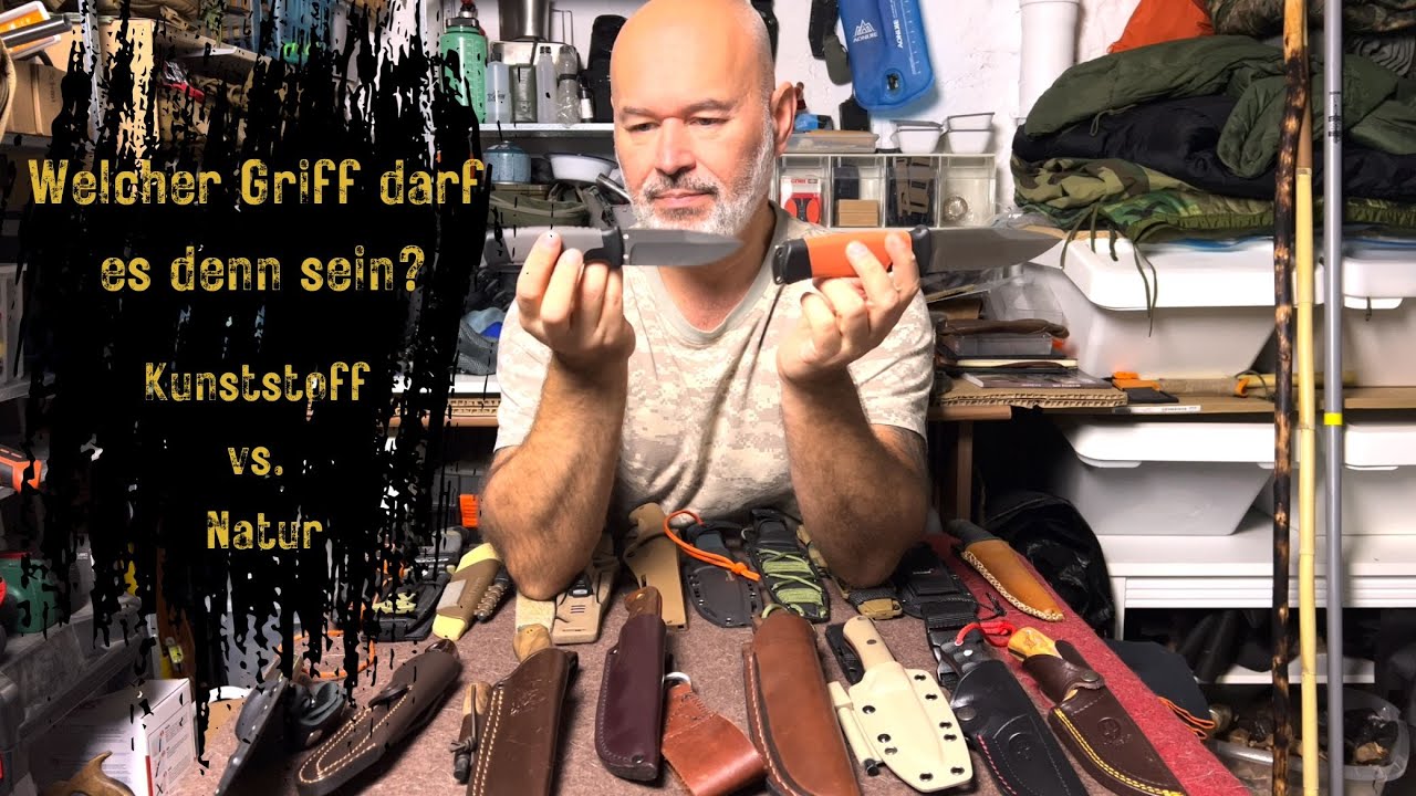 Welcher Griff darf es sein? Griffmaterialien beim Messer! #bushcraftknife #bushcraftgear