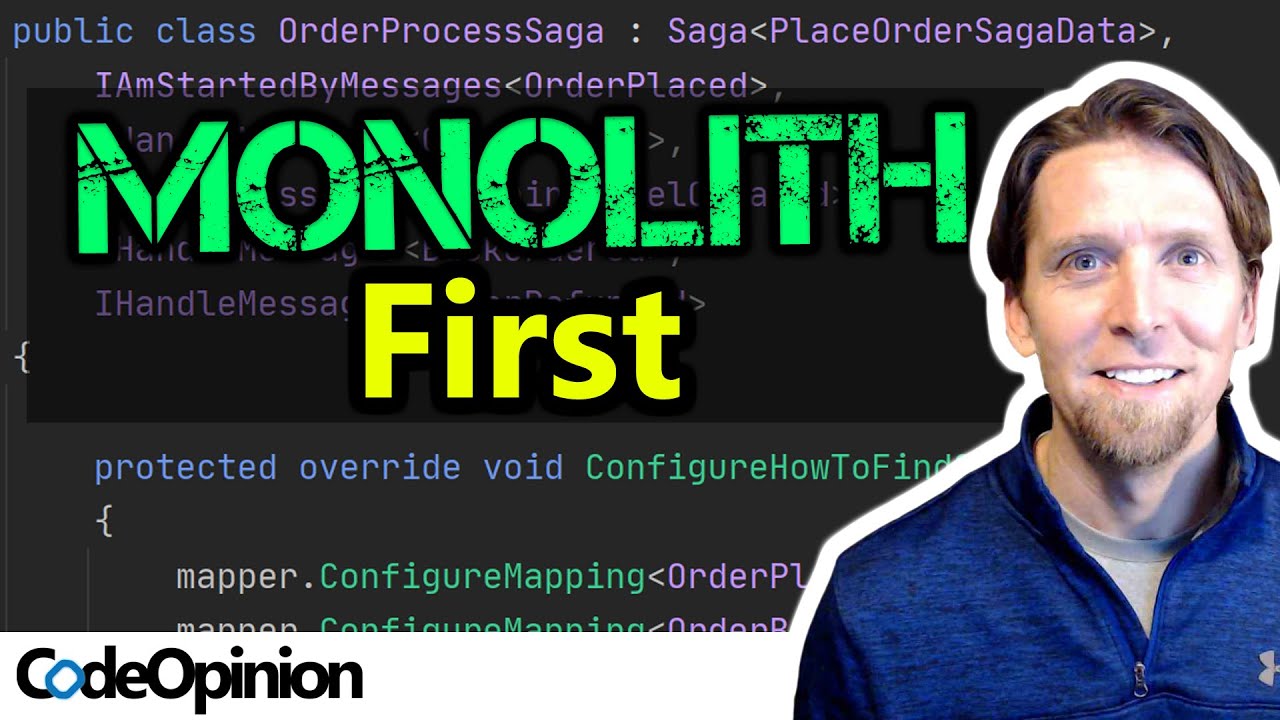 START with a Monolith, NOT Microservices