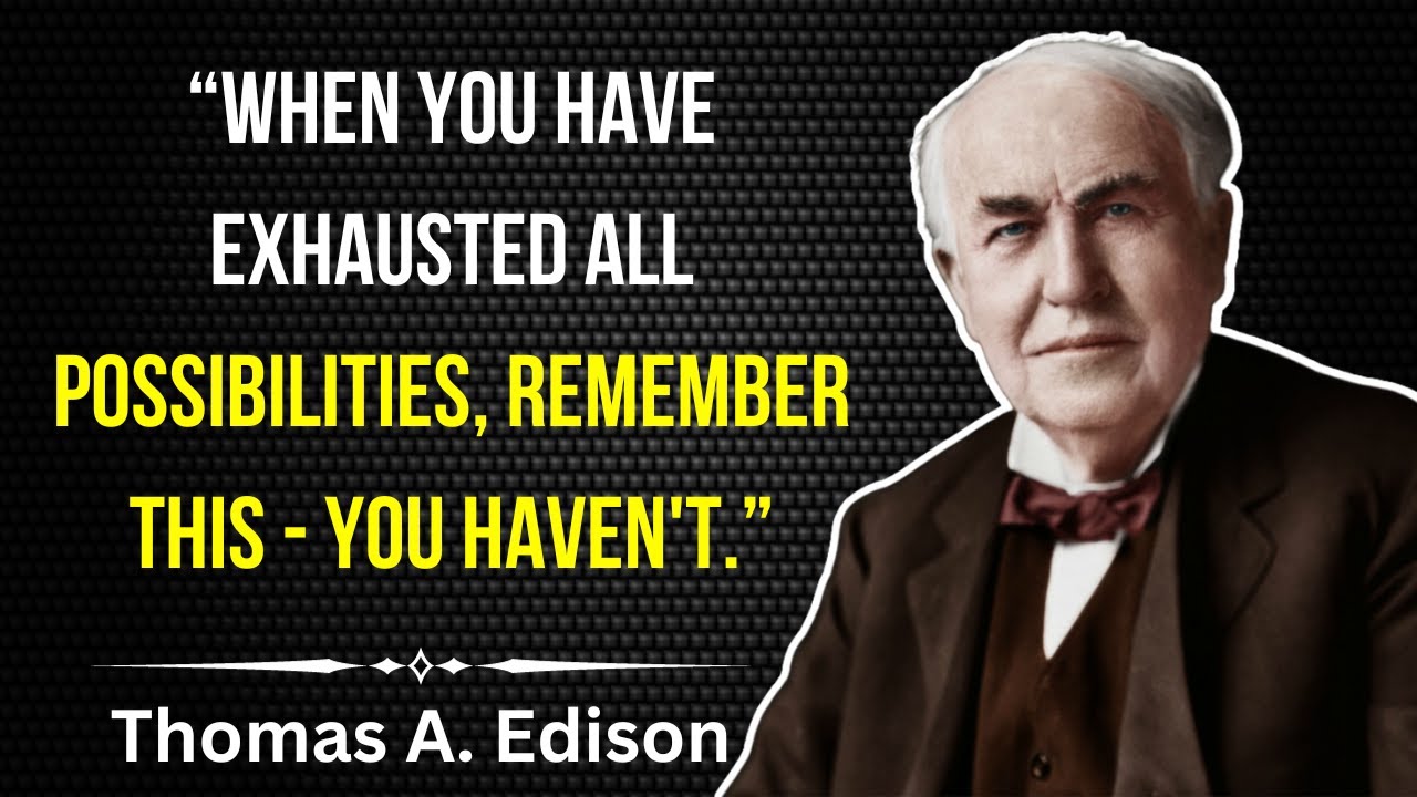 Thomas Edison quotes about life | Thomas Edison | Motivational Quotes # 15