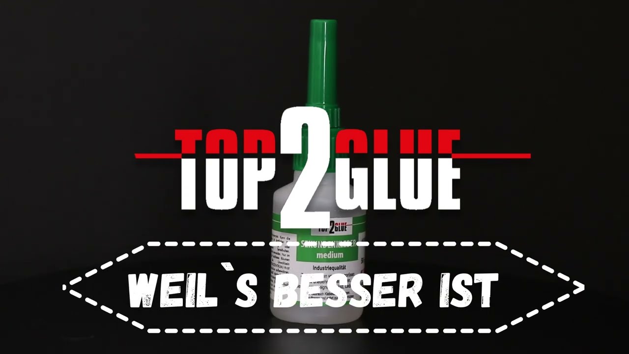 Top2Glue Sekundenkleber 50g medium Gro&szlig;flasche Industriequalit&auml;t f&uuml;r Handwerk Hobby Modellbau