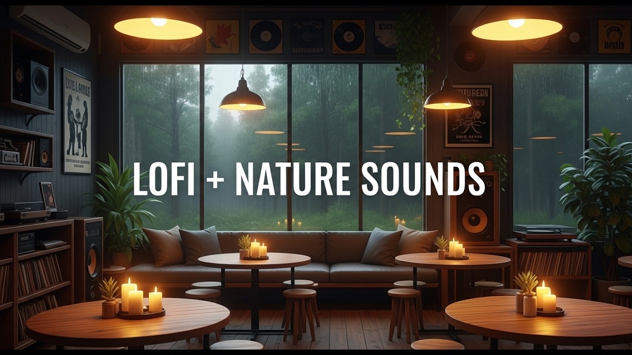 Peaceful Lofi Nature Sounds 🌿 Rainy Chill Beats 🎧 #viral #viralvideo #music #lofi