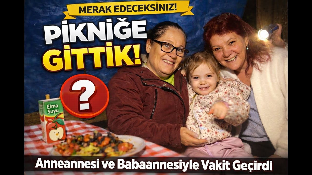 Anneannesi ve Babaannesiyle İlk Pikniği! Çok Eğlenceliydi 😍
