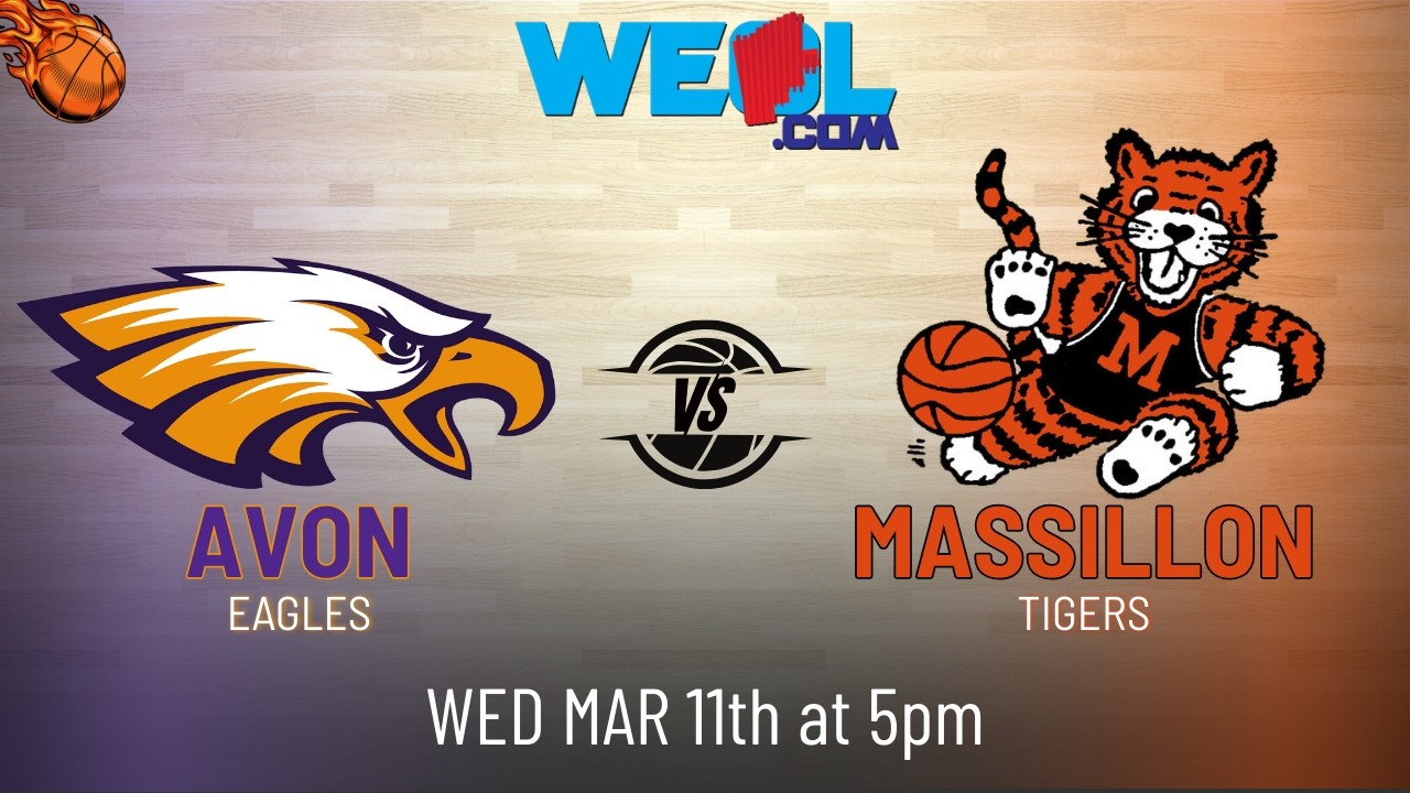 Avon vs. Massillon - High School Boys' Tournament Basketball - March 11th, 2026 (AUDIO ONLY)